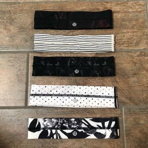 Lululemon headbands bands pack of 5